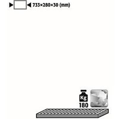 Rooster voor asecos gasflessenkasten, staal, B 733 x D 280 x H 30 mm, tot 180 kg