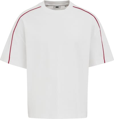 WE Fashion Heren heavyweight boxy fit T-shirt