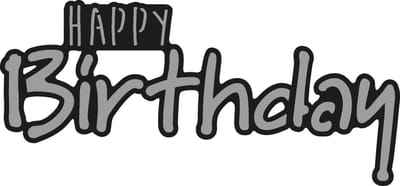 Marianne Design Craftable Mal Happy BIRTHDAY (EN) CR1320