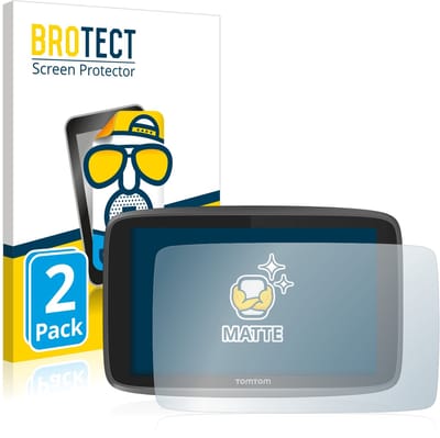 BROTECT - Screenprotector voor TomTom Go Professional 6250 - Folie Beschermfolie matte 2 Stuks