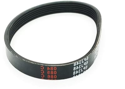 Loopband Aandrijfriem - Motorfiets Riem Rubber - Fitness Apparatuur Onderhoud - 6 Ribben Multi Groef - PJ348 - Zwart