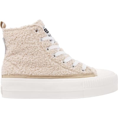 British Knights - Kaya Mid Dames Sneakers Hoog - Maat 38 - Beige - Vrouwen Schoenen
