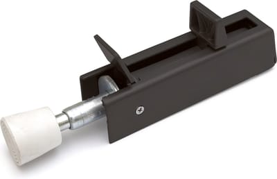 Deurvastzetter Zwart Voetstift Zwaar 122 x 30 mm | Per Stuk