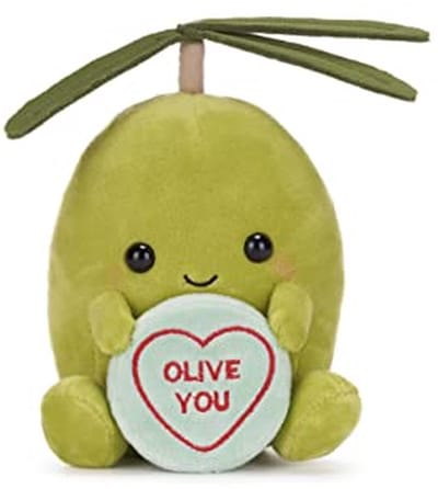 Pluche Knuffel - Zacht Speelgoed - Cadeau Geven - Geborduurde Tekst - 18cm Hoog - Groen Roze