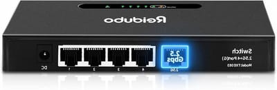 Ethernet Splitter - Netwerk Hub Switch - Netwerk Uitbreiden - 2.5G Uplink Poort - 16 x 7 x 2.4 cm