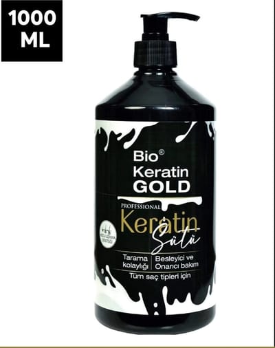 Bio Keratin Gold Professional Keratin Melk - 1000 ml - Herstellend Haarserum & Conditioner - Voor Alle Haartypes