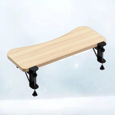 Ergonomische Toetsenbordlade Plank, Klem-op Tafel Toetsenbord Lade, Inklapbare Wit/zwart Bureau Extender, Opvouwbare Polssteun Armsteun Platform 52cm ( Color : Walnut , Size : 75*25cm/30*10inch