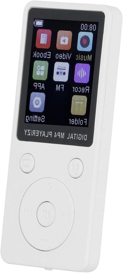 Draagbare Muziekspeler - MP3 Speler - Muziek Luisteren - Bluetooth 5.0 Connectie - 128GB Uitbreidbaar - Wit