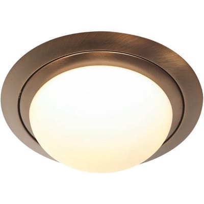 Plafonnier Steinhauer Ikaro 1365BR Brons Ø24cm - 4 stappen dimbaar, geschikt voor binnen, van hoogwaardige metaal en glas