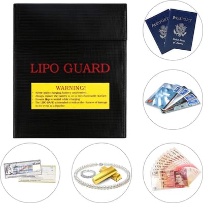 Lipo bag, 2 stuks, zwart