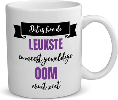 Akyol - meest geweldige oom koffiemok - theemok - Oom - beste oom - verjaardagscadeau - cadeau voor oom - kado - gift - 350 ML inhoud