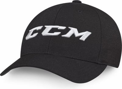 CCM - Team Flexfit Pet - Sportpet - Volwassenen - Zwart - Elastische Pasvorm - Maat S/M