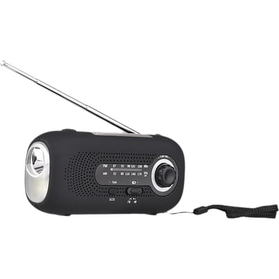 Opwindbare Zonne-Radio SOS Alarm AM/FM Nood Zonne-Radio Opwindradio met Oplaadbaar