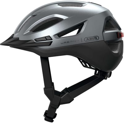 Fietshelm ABUS URBAN-I 4.0 ACE graphite silver XL - 60-64 cm - zilver - Geschikt voor gebruik op elektrische fietsen - stadsfietsen - 320 g