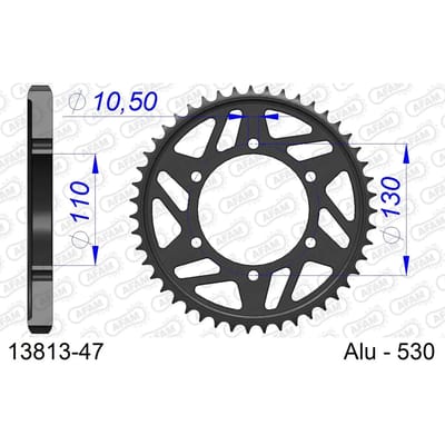 Tandwiel Afam 530 47 dents