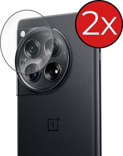 Camera Lens Protector - 2 Stuks - Geschikt voor OnePlus 12 - Camera Screenprotector - Beschermglas - Gehard Glas - Tempered Glass - Screen Protector