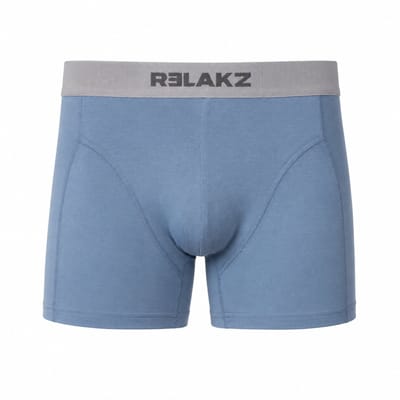 RELAKZ Heren Boxershorts Bamboe Katoen 2-pack Shadow Blue S