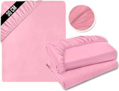 MKSS® Matrasovertrek 180x200 - Hoeslaken - Matrashoes - Super Zacht - Roze