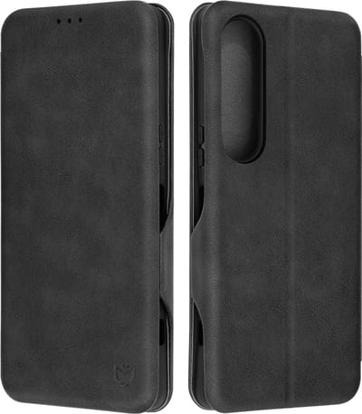 Hoesje geschikt voor Sony Xperia 1 VI - Techsuit Safe+ Book Wallet Case - Zwart