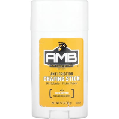 Anti Monkey Butt, Anti-Friction Chipping Stick, with Shea Butter, 1.7 oz (48 g) yellow