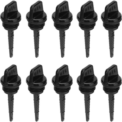 10 Stuks Doppen Olievuller Peilstok ABS Oliepeilstokken voor 154F Benzinemotoren Generatoren black
