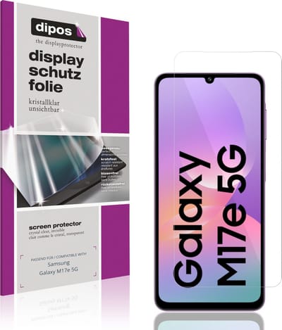 dipos – 4x Beschermfolie geschikt voor Samsung Galaxy M17e 5G | Krasbestendige & heldere Screenprotector Ultra-Thin