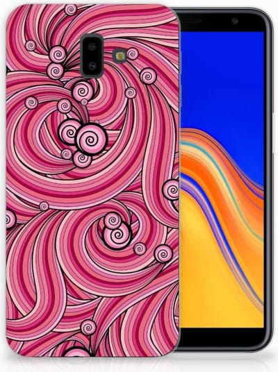 Samsung Galaxy J6 Plus (2018) Hoesje maken Swirl Pink