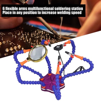 Dailygoods - Flexibele Lasgereedschappen - Multifunctionele Hulp Hand - Voor Elektronica en Schilderwerk - Geschikt voor Diverse Klussen - Handig bij...