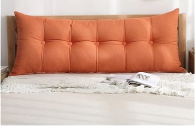 Hoofdbordkussen - Leeskussen Rugsteun - Ontspannen Lezen - Extra Vulling - 80x60x20cm - Grijs
