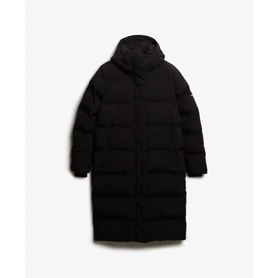 Superdry - Lange Puffer Jas met Capuchon - Dames - Gewatteerde jassen