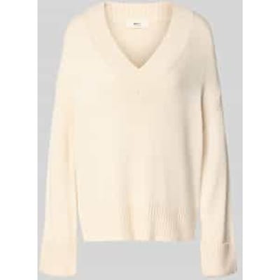 Loose fit gebreide pullover met wol