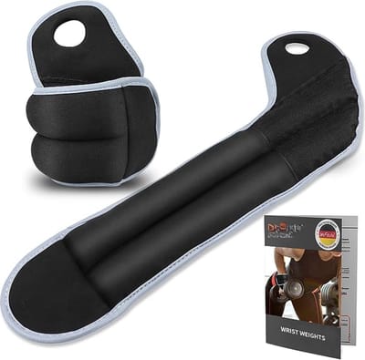 Polsgewichten voor Training - 2 x 2,0 kg - Geschikt voor Yoga, Joggen, Wandelen en Meer - Verstelbaar, Ademend en Comfortabel - Met Reflectoren en Duimlus voor Optimale Pasvorm - 30 Dagen Geld-terug Garantie