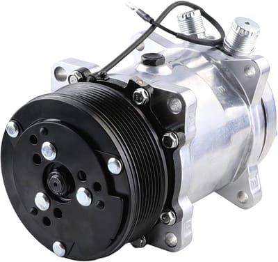 Universele Airco Compressor 12V R134a met PV7 Koppeling