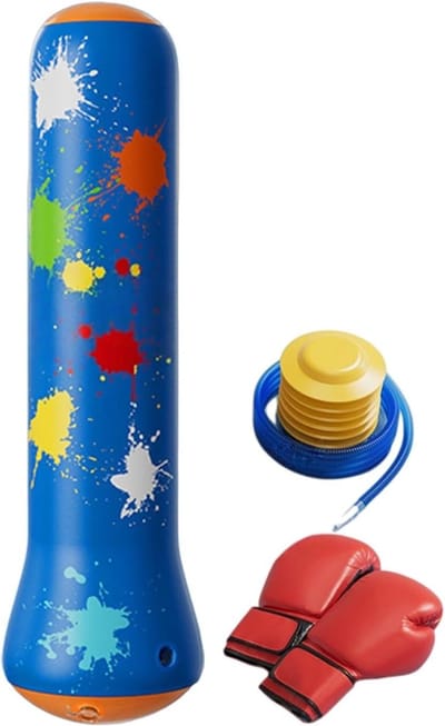 Kinder Bokszak - Opblaasbaar Trainingsmateriaal - Actieve Beweging - Snel Terugverende Actie - 120 cm Hoog - Pak