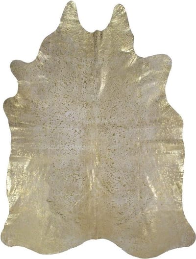 Back2Nature Vloerkleed koeienhuid goud