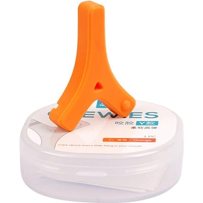 1 Pièce Bâtonnet Dentaire en Silicone en Forme de Y à Mordre Aligneurs Dentaires Mâchouillards Orthodontiques Mâchouillards de Morsure Prévenir la Distorsion du Visage Outils de Dentiste orange