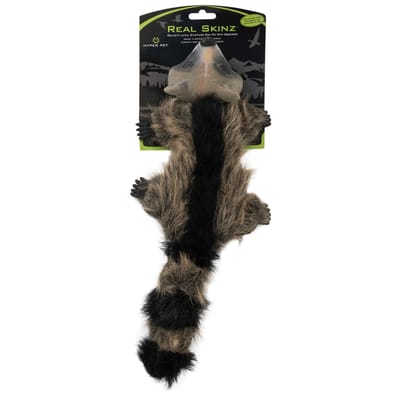 Hyper Pet Real Skinz Wasbeer ca. L 40 x B 10 x H 8 cm Hondenspeeltje