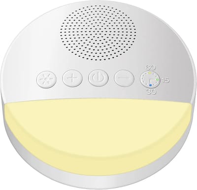 DrPhone SM1 Audio + Licht Slaapmachine – Geluid Slaapapparaat Met Ingebouwde 20 Rustgevende Geluiden met o.a Witte Ruis - Nachtlampje & Intelligente Timing Voor Slaapontspanning