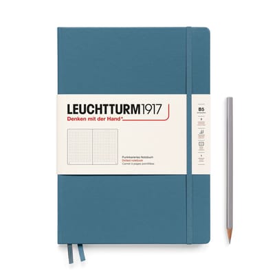 Leuchtturm 1917- Hardcover- B5- 18 x 25.5 cm- Notitieboek - Stone Blue - Dot