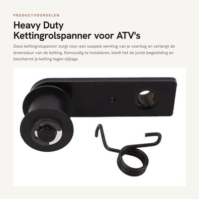 Dailygoods- Kettingrolspanner Gladde Werking - Kettingspanner Gazelle - Compatibel met Sportsman 90/170 - Metalen Legering - Eenvoudige Installatie - Premium Kwaliteit
