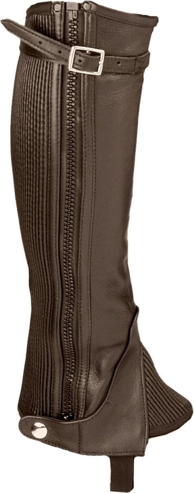 Mondoni Deluxe Minichaps - Maat: S - Bruin - Leer