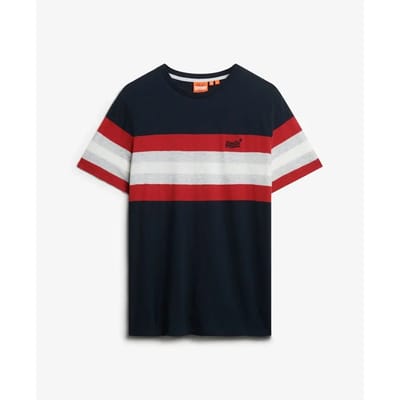 Superdry - Essentials T-shirt met strepen - Heren - T-shirts