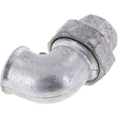 90Graden Union Connector Rp1'' Vrouwelijk Gietijzer Conische Dichting 25bar (351,25psi)