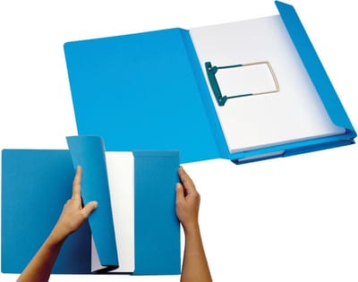 Jalema Secolor Combimap, pak van 10 stuks, blauw 4 stuks