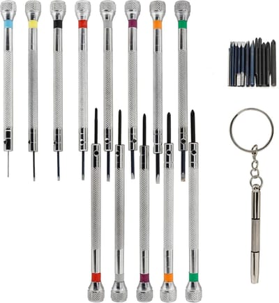 Precisie Schroevendraaiers Set - Kleine Schroevendraaiers - Reparatie Werkzaamheden - 13 Delige Set - 0.6-2mm