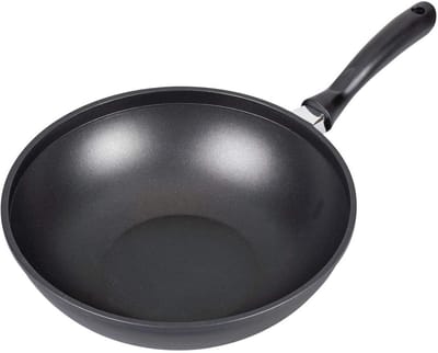 Aluminium wokpan 30 cm met hoogwaardige anti-aanbaklaag
