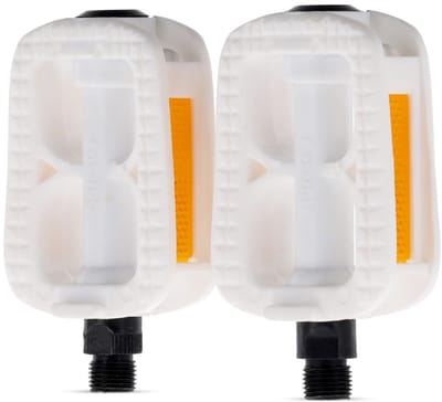 sun baby Fietspedalen met reflectoren, pedalen voor kinderfiets - anti-slip oppervlak, weerbestendig - 20 inch, Wit