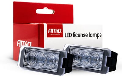 AMiO LED Kentekenverlichting CLP12 HP MAN, SEAT en VW – Set van 2 - High Power LED - Nummerplaatverlichting Lampen voor VAG, Porsche en Audi
