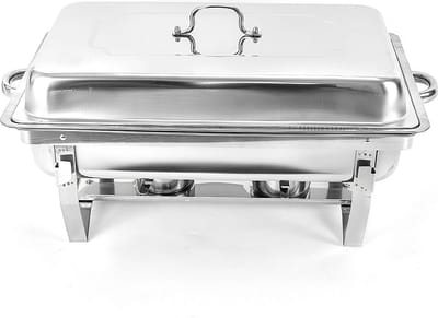 Buffetwarmer - Chafing Dish - Warmhoudbakken - Warmhoudplaat - Zilver