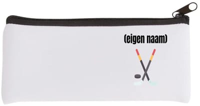 Akyol - ijshockey sticks en puck met eigen naam Etui - Ijshockey - atleten - iemand die houdt van ijshockey - verjaardag - cadeau - kado - 20 bij 9 cm